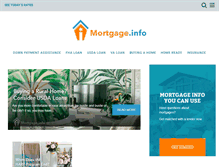 Tablet Screenshot of mortgage.info